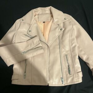 Women's Baby pink Biker Jacket